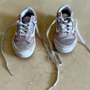 Glitter Pink Vans Toddler Size 10.5